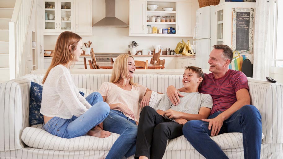 Family Enjoying Indoor Air Quality and Health